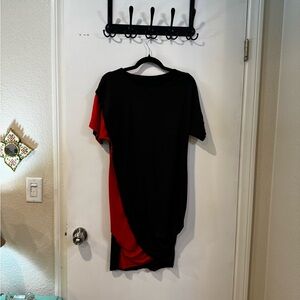 Elegant Black and Red Women's Dress